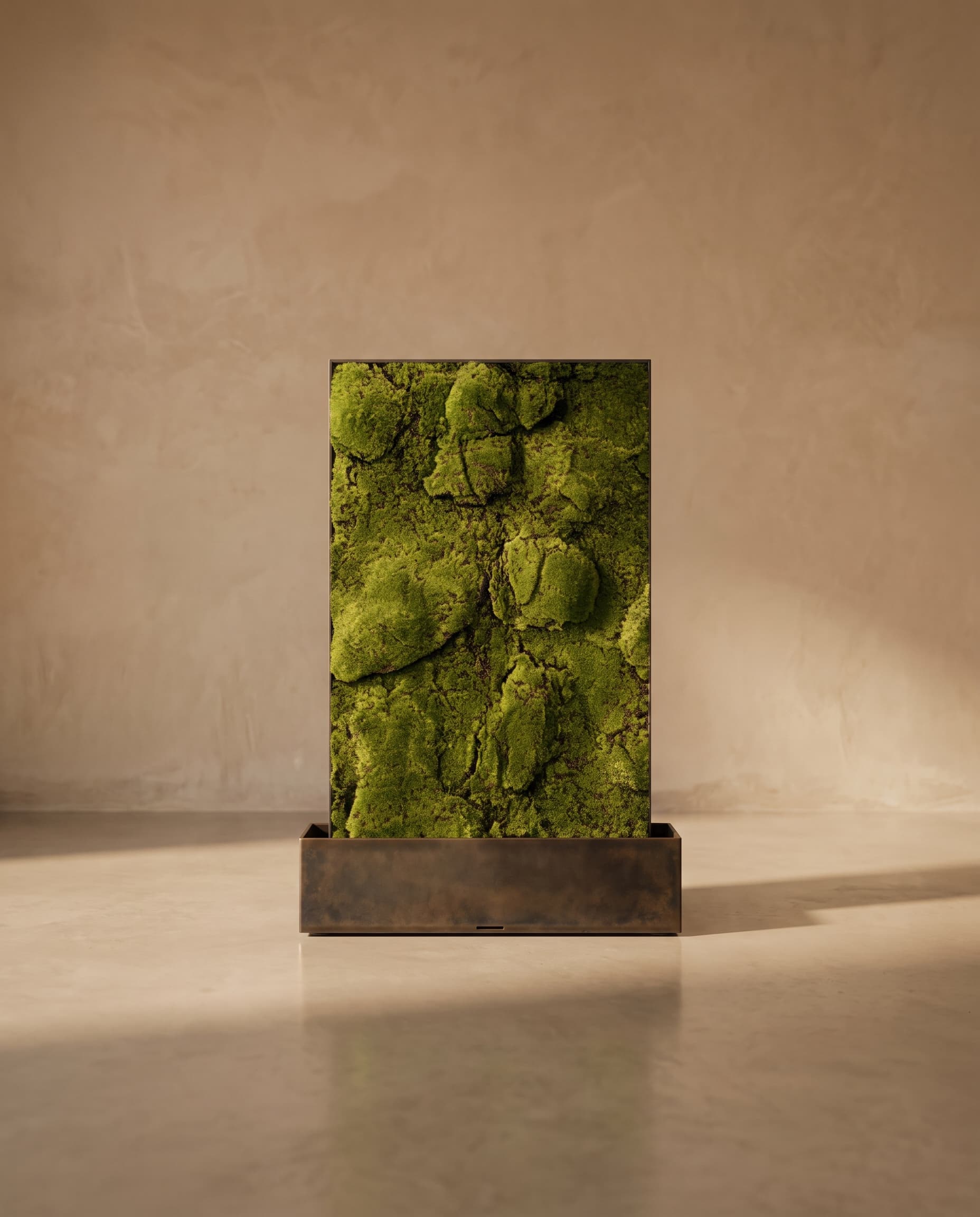The Mat with lumps of moss on felt (dark base) 1* · 2m