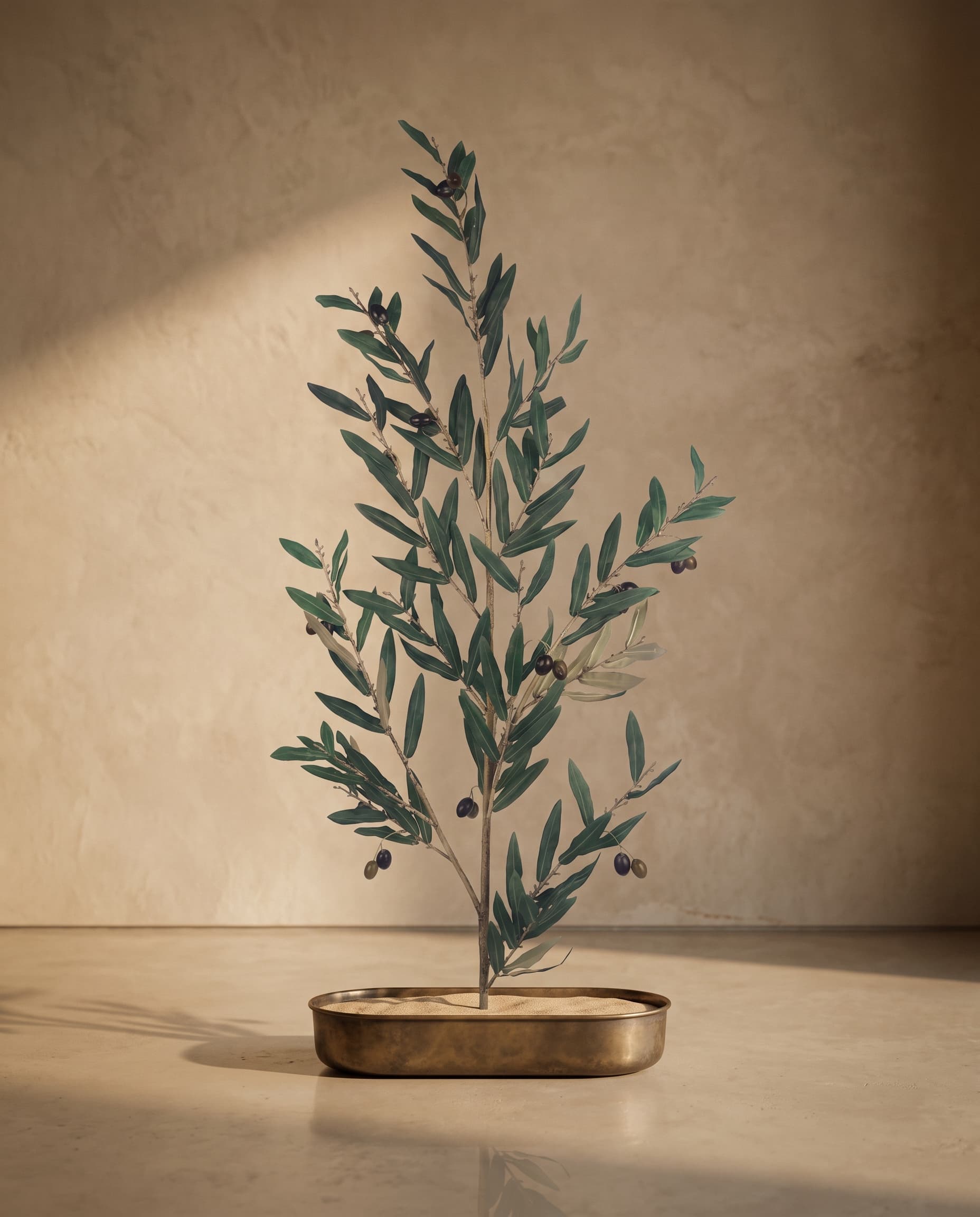 The Olive branch with fruits with UV protection · 1.35m